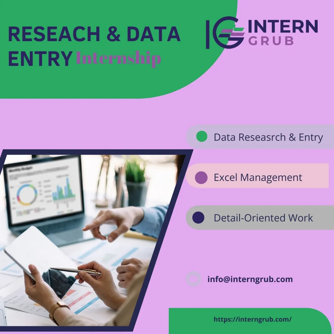 Data Entry and Research Internship
